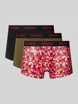 HUGO Boxershort met elastische band met logo in een set van 3 stuks