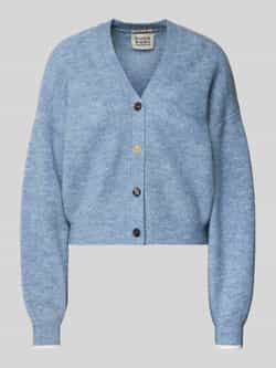 Scotch & Soda Oversized gebreid jack met knoopsluiting