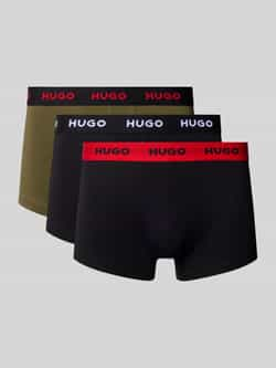 HUGO Boxershort met band met label in een set van 3 stuks