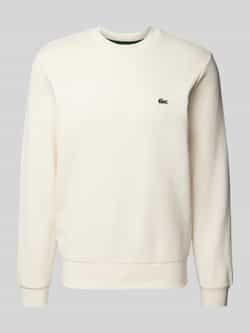 Lacoste Geborstelde biologisch katoenen sweatshirt Beige Heren