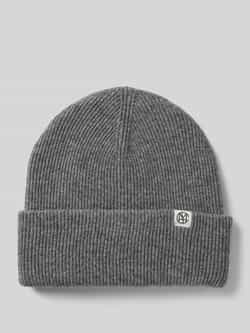 MSCH Copenhagen Beanie van wol met labelpatch