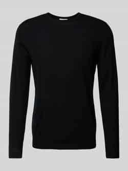 Profuomo Gebreide pullover met ribboorden