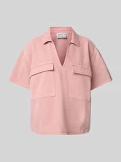 JAKE*S STUDIO WOMAN Relaxed fit jeansblouse met klepzakken op de borst