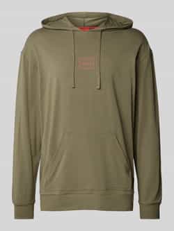 HUGO Hoodie met labelprint model 'Laze'
