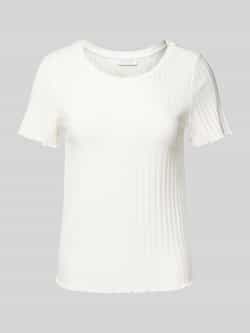 Rich & Royal Shirt met korte mouwen Met golvende zoom aan romp en mouwen