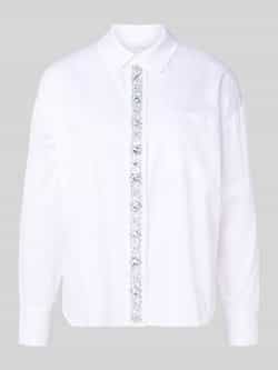 Rich & Royal Relaxed fit overhemdblouse met strass-steentjes