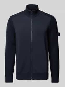 JOOP! Collection Gebreid jack met opstaande kraag model 'Malic'