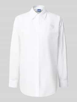 Hugo Blue Regular fit blouse met stitching model 'Elisana'