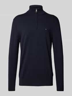 Tommy Hilfiger Regular fit gebreide pullover met opstaande kraag