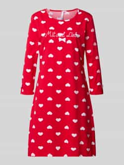 LOUIS & LOUISA Relaxed fit nachthemd met statementstitching