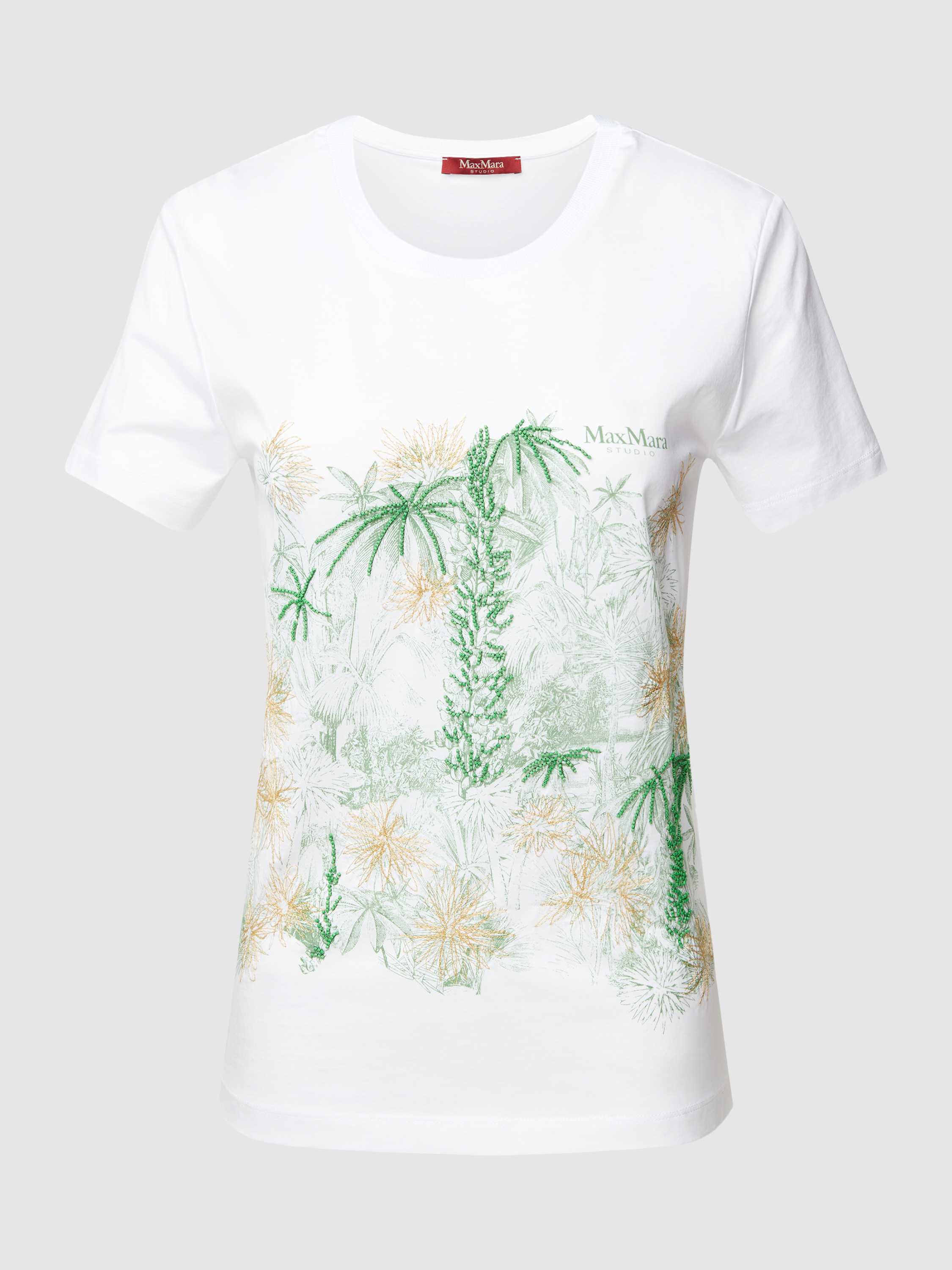 Max Mara Studio T-shirt met motiefprint model 'WIEN'