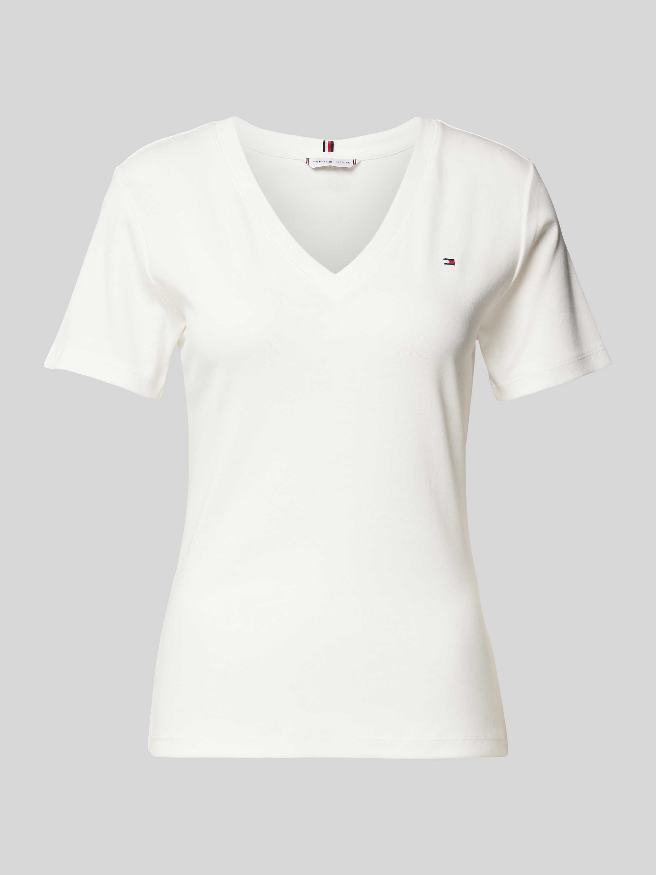 Tommy Hilfiger Slim fit T-shirt met logostitching model 'CODY'