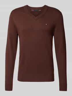 Tommy Hilfiger Regular fit pullover van een mix van katoen en kasjmier