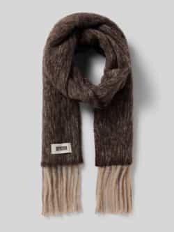 Drykorn Sjaal van alpacamix met franjes model 'BEAUT'