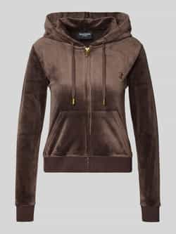 Juicy Couture Sweatjack met logostitching model 'ROBERTSON'