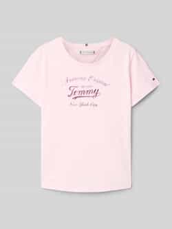 Tommy Hilfiger T-shirt TOMMY SCRIPT TEE SS voor kinderen tot 16 jaar glanzende print