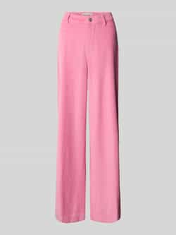 LOLLYS LAUNDRY Wide leg wollen broek met steek- en achterzakken model 'Florida'