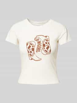 Noisy May T-shirt met motiefprint model 'LOUI'
