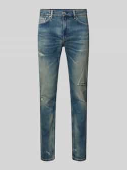 Hugo Blue Regular fit jeans in destroyed-look model 'Ash'