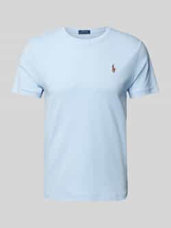 Polo Ralph Lauren Lichtblauw Custom Slim Fit T-shirt Blue Heren