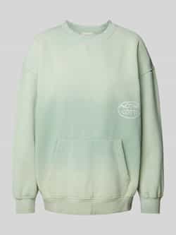 ANOTHER COTTON LAB Oversized sweatshirt met labelprint model 'Matcha Mornings'