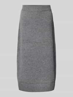 MOS MOSH Wollen rok met geribde zoom model 'Bryndis'