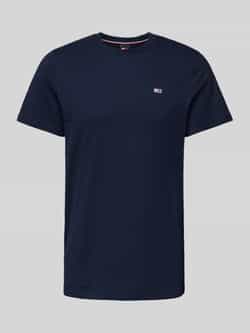 Tommy Jeans Biologisch Katoenen Basic T-shirt Blauw Blue Heren