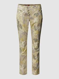 Buena Vista Slim fit broek met all-over bloemenprint model 'Malibu'