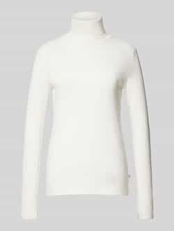 QS Shirt met lange mouwen en geribde ronde hals model 'Rolli'