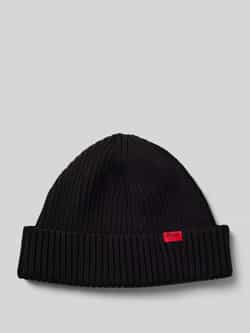 HUGO Beanie met labeldetail model 'Xush'