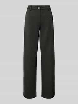 FREE QUENT Wide leg stoffen broek met effectgaren model 'NANNILUX'