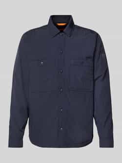 Boss Orange Regular fit overhemdjack met borstzakken model 'Locky'