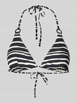 Marc O'Polo Triangel-bikinitop Summer Blacks met decoratieve ringdetails