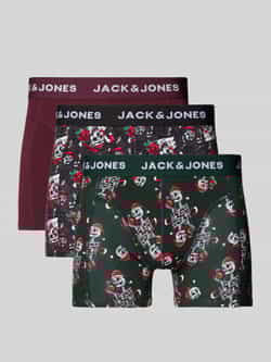 Jack & jones Boxershort met elastische band met logo in een set van 3 stuks