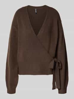 Pieces Regular fit gebreid jack met wol model 'MALOU'