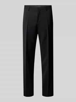 Boss Regular fit pantalon met persplooien model 'Genius'