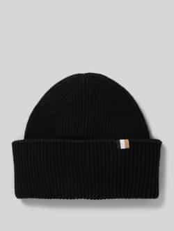 Boss Beanie met labeldetail model 'Laura'