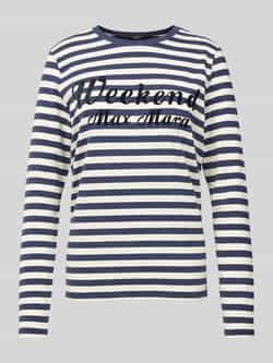 Weekend Max Mara Shirt met lange mouwen en labelprint model 'QUINOA'