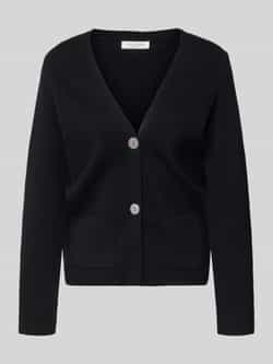 Christian Berg Woman Loose fit gebreid jack met V-hals