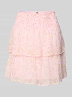 Vero Moda Uitlopende minirok met all-over motief model 'SMILLA'