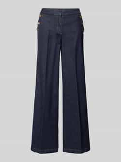 Comma Wide leg jeans met persplooien