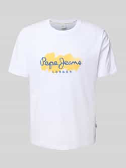 Pepe Jeans Regular fit T-shirt van puur katoen model 'MILTON'