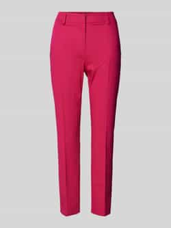 Weekend Max Mara Slim fit stoffen broek met riemlussen model 'CECCO'