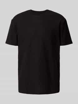 Armani Exchange Regular fit T-shirt van puur katoen met structuurmotief