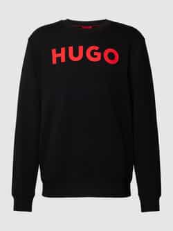 HUGO Sweatshirt met labeldetail model 'Dem'