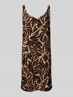 Soyaconcept Knielange jurk van viscose met V-hals