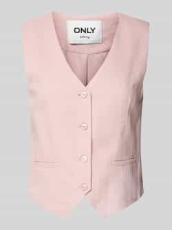 Only Regular fit gilet met klembandjes model 'CARO'