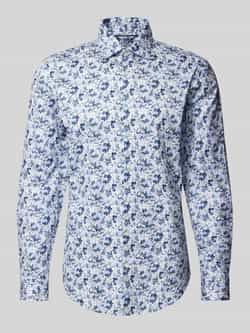 Jake*s Slim fit zakelijk overhemd met kentkraag