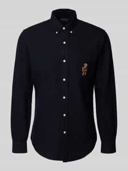 Polo Ralph Lauren Custom slim fit vrijetijdsoverhemd met motiefstitching