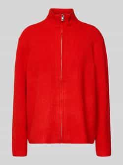 Ichi Regular fit gebreid jack met opstaande kraag model 'IHDUCIE'